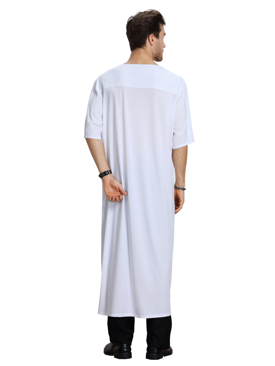 men&apos;s Islamic long shirt Muslim robe Middle East men&apos;s galabia Muslim Arab men&apos;s gown
