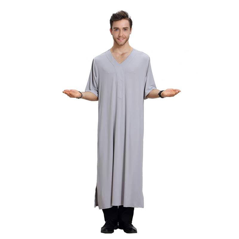 men&apos;s Islamic long shirt Muslim robe Middle East men&apos;s galabia Muslim Arab men&apos;s gown