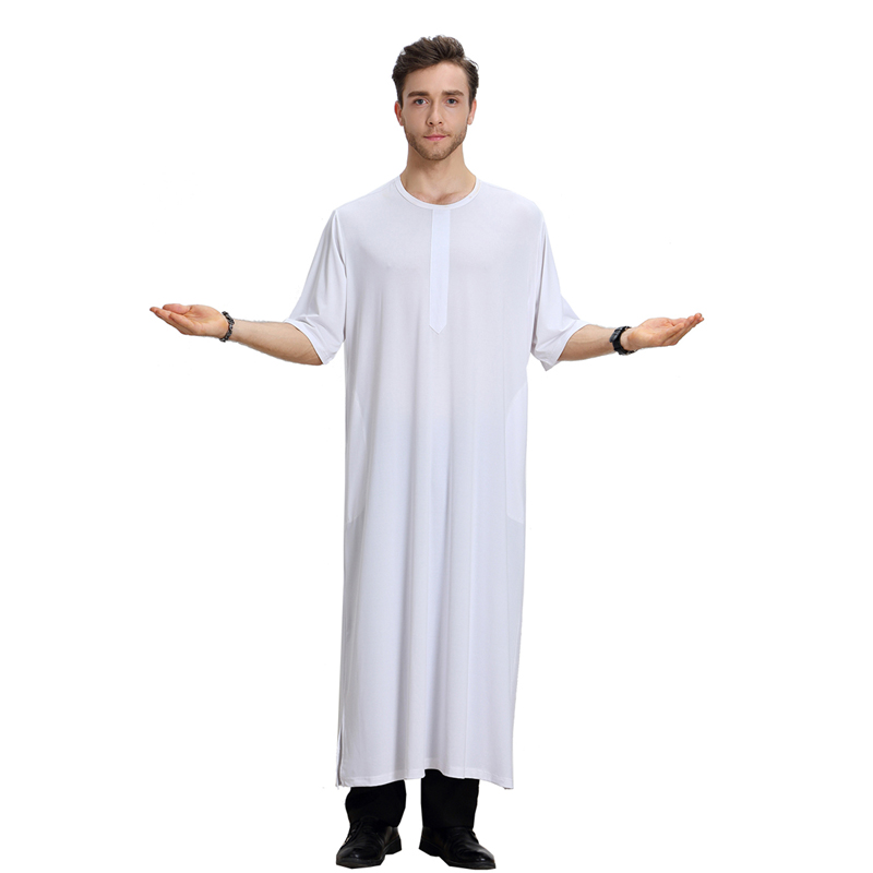men&apos;s Islamic long shirt Muslim robe Middle East men&apos;s galabia Muslim Arab men&apos;s gown
