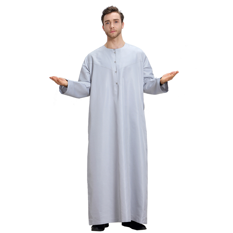 men&apos;s Islamic long shirt Muslim robe Middle East men&apos;s galabia Muslim Arab men&apos;s gown