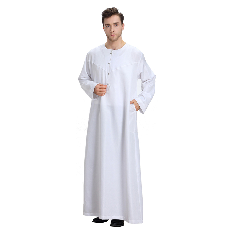 men&apos;s Islamic long shirt Muslim robe Middle East men&apos;s galabia Muslim Arab men&apos;s gown