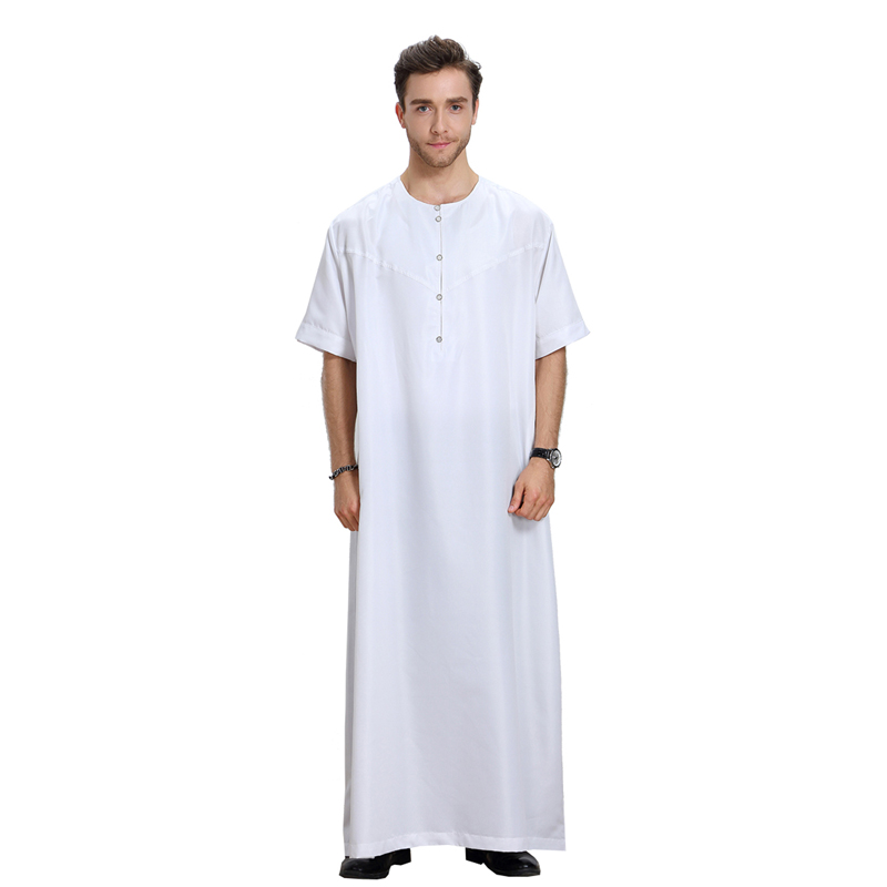 men's Islamic long shirt Muslim robe Middle East men's galabia Muslim Arab men's gown