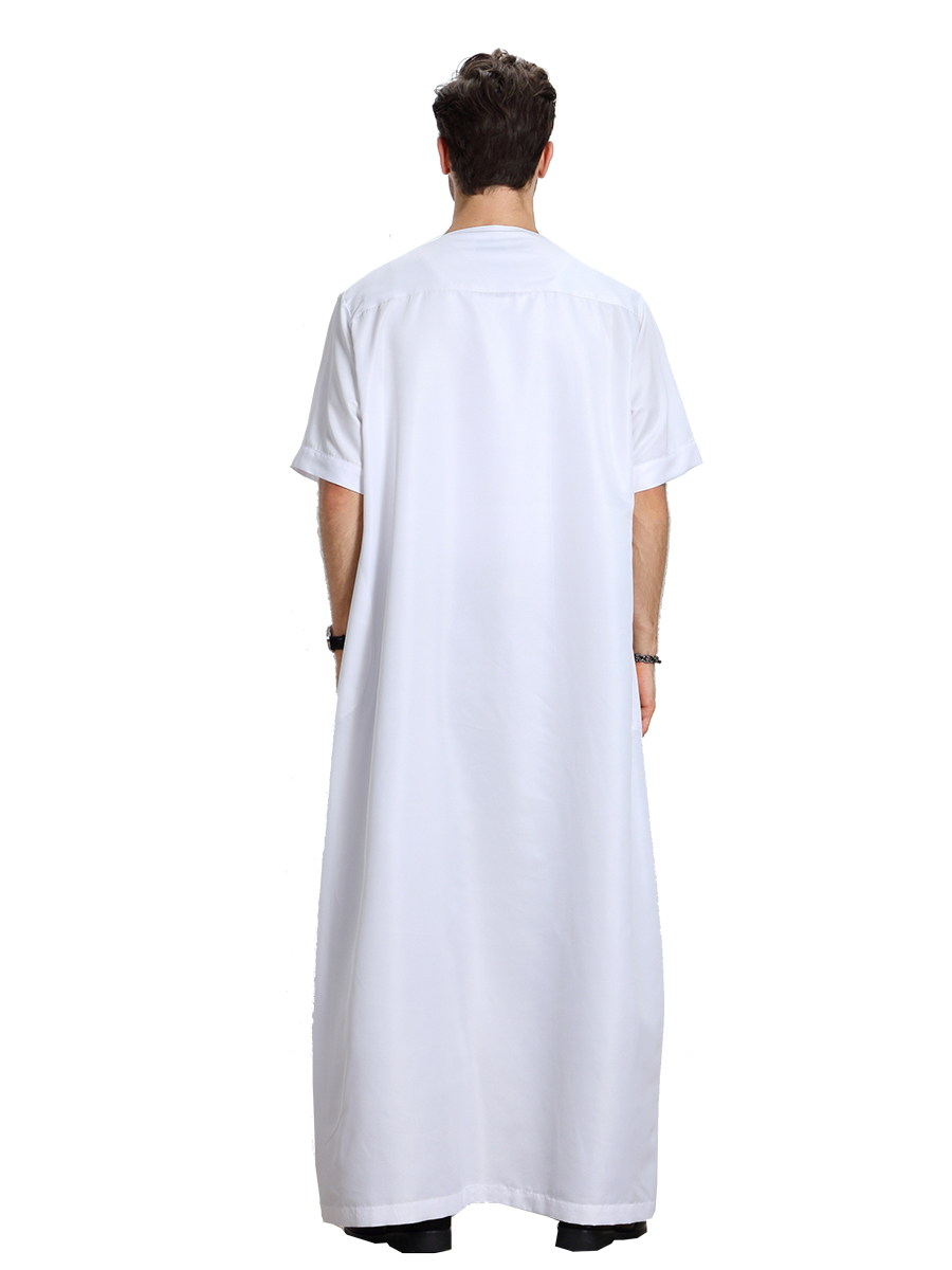 men's Islamic long shirt Muslim robe Middle East men's galabia Muslim Arab men's gown