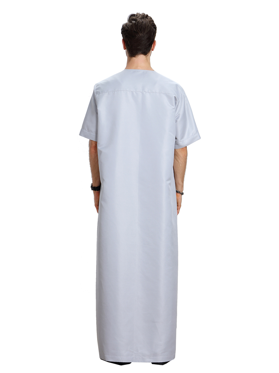 men's Islamic long shirt Muslim robe Middle East men's galabia Muslim Arab men's gown