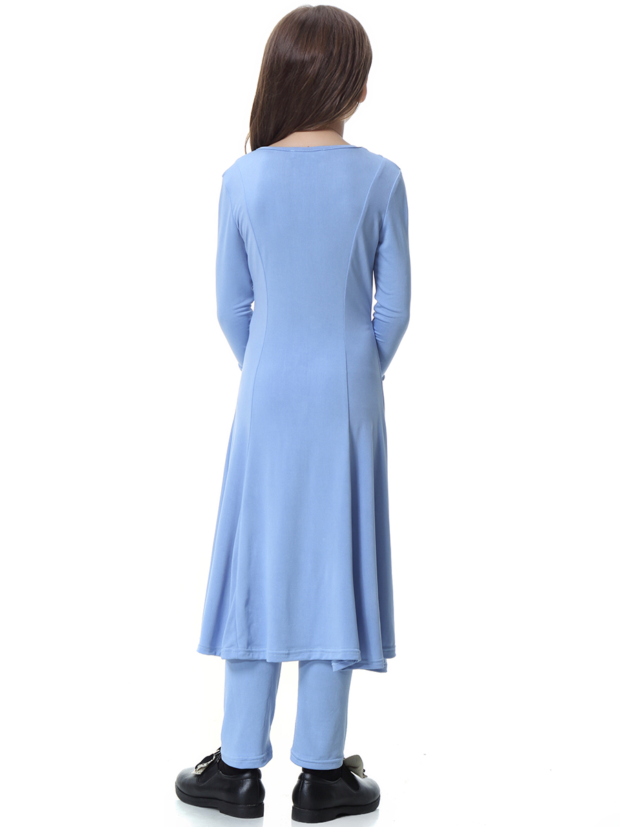 girl's Islamic Muslim dress child's two-piece suit of dress and trouser Muslim Arab gown(YMD TH605)