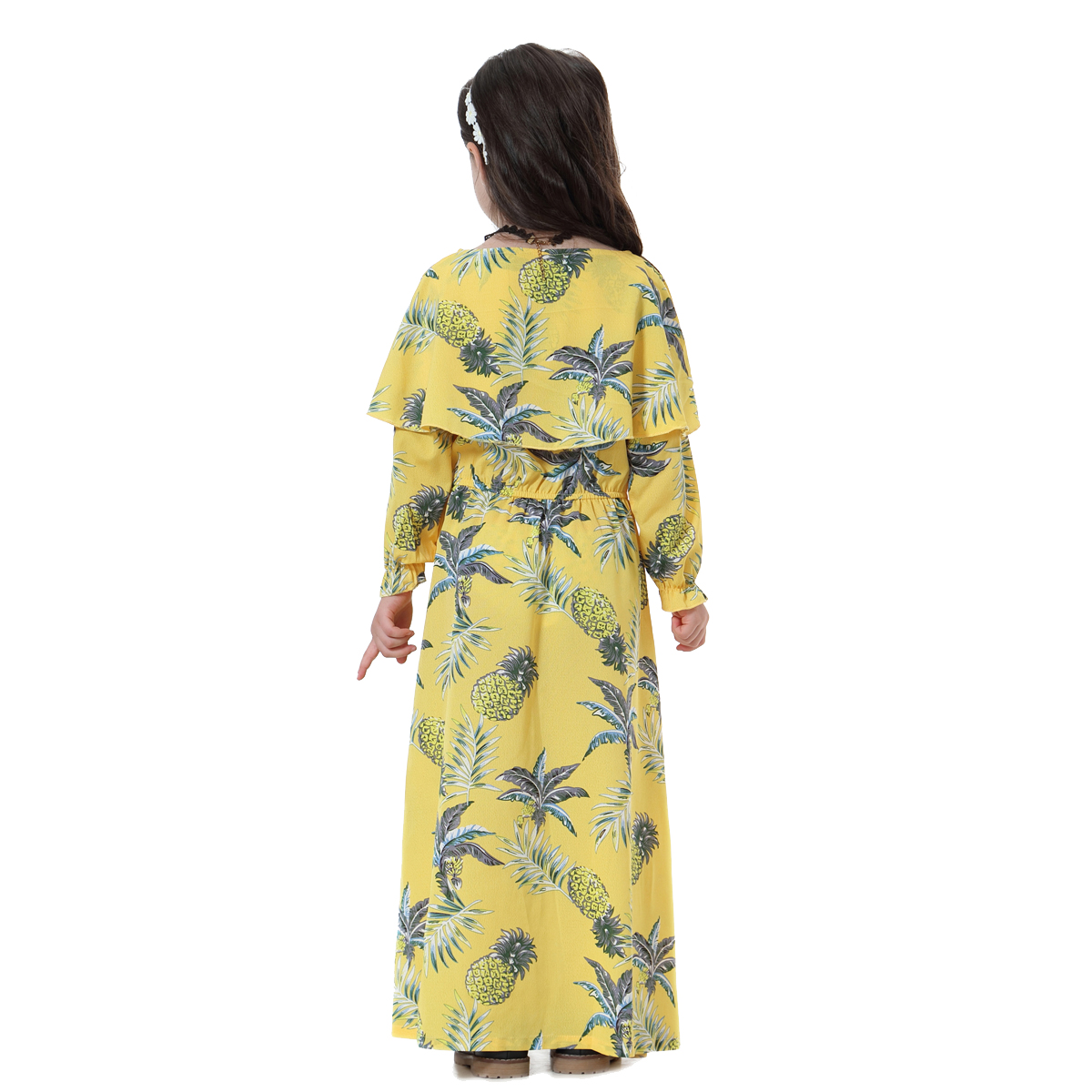 girl&apos;s Islamic clothing Muslim long dress child&apos;s skirt Muslim Arab kid&apos;s gown(YMD TH608)