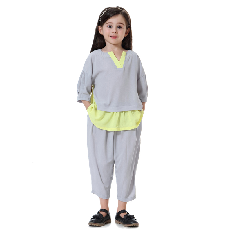 girl's casual clothing trousers suit child's kid's tops and Pants suit(YMD TH610)