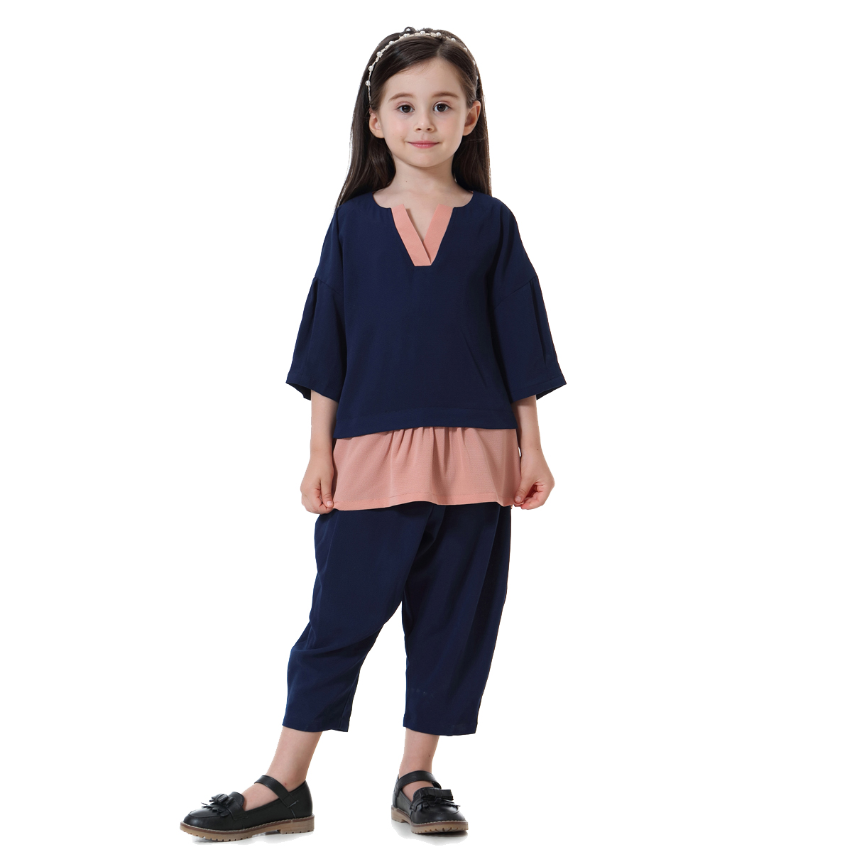 girl's casual clothing trousers suit child's kid's tops and Pants suit(YMD TH610)