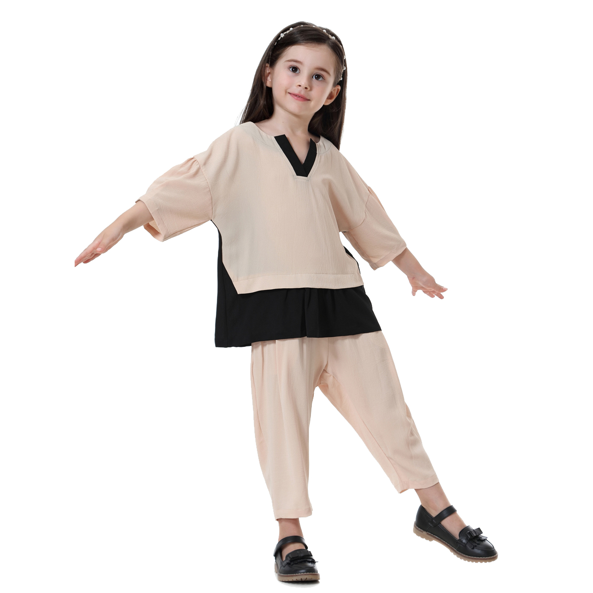girl's casual clothing trousers suit child's kid's tops and Pants suit(YMD TH610)