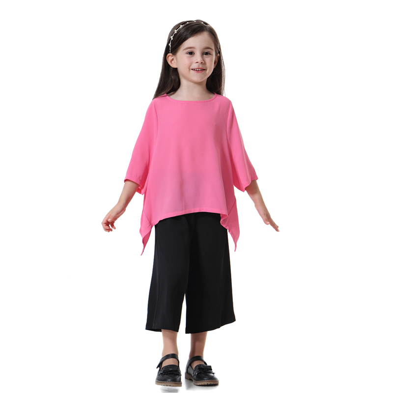 girl's casual trousers suit child's clothing kid's tops and Pants suit(YMD TH611)