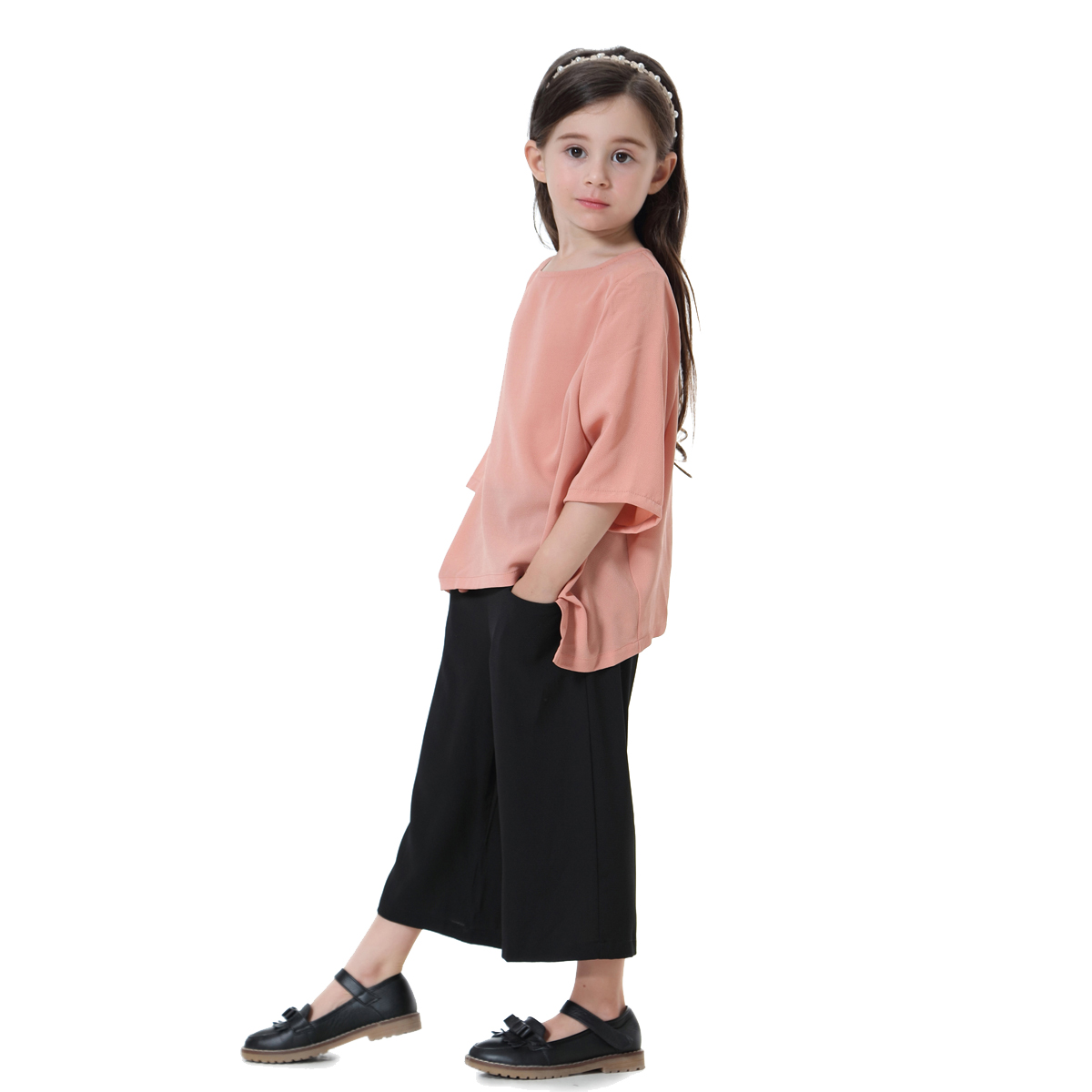 girl's casual trousers suit child's clothing kid's tops and Pants suit(YMD TH611)