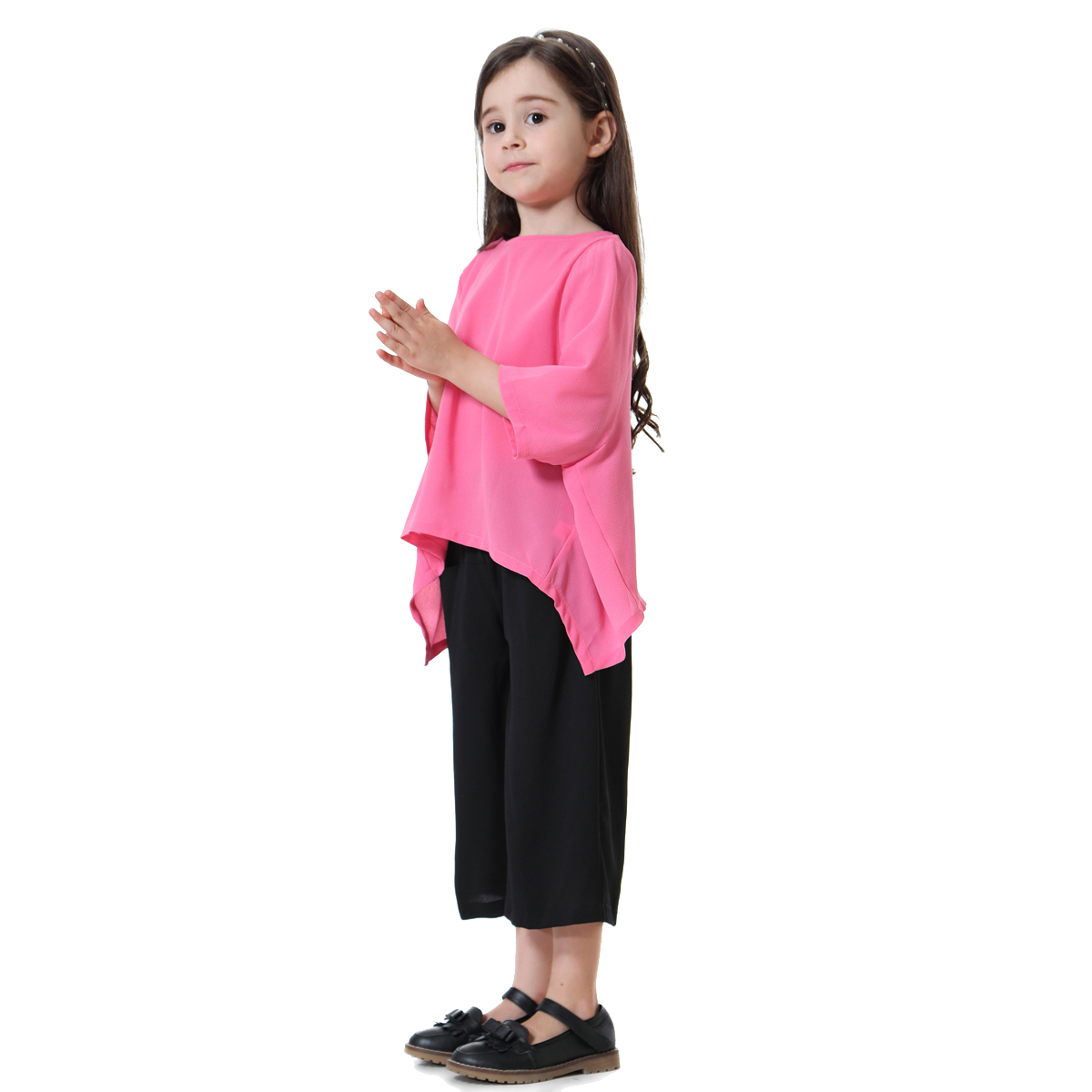 girl's casual trousers suit child's clothing kid's tops and Pants suit(YMD TH611)