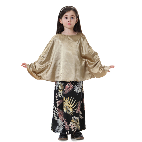 girl's Islamic Muslim long dress child's clothing kid's skirt(YMD TH613)