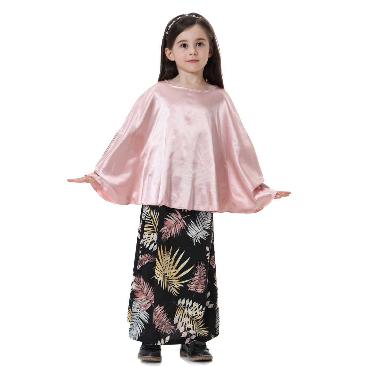 girl's Islamic Muslim long dress child's clothing kid's skirt(YMD TH613)