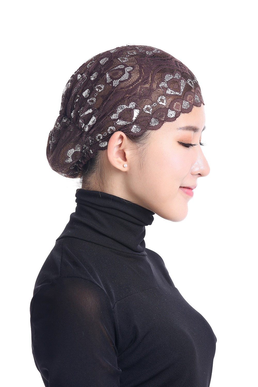 Women&apos;s Islamic clothing Muslim bottom cap Middle East lady&apos;s hijab Muslim Arab cap(YMD TC303)