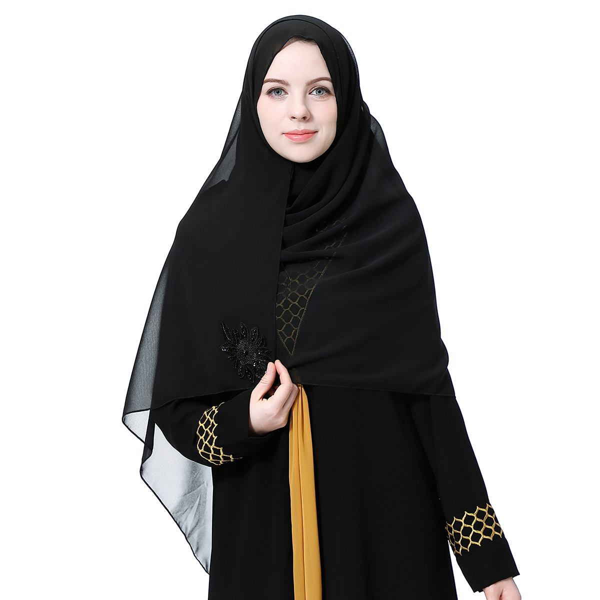 Women&apos;s Islamic clothing Muslim hijab Middle East lady&apos;s hijab Muslim Arab hijab(YMD HS111)