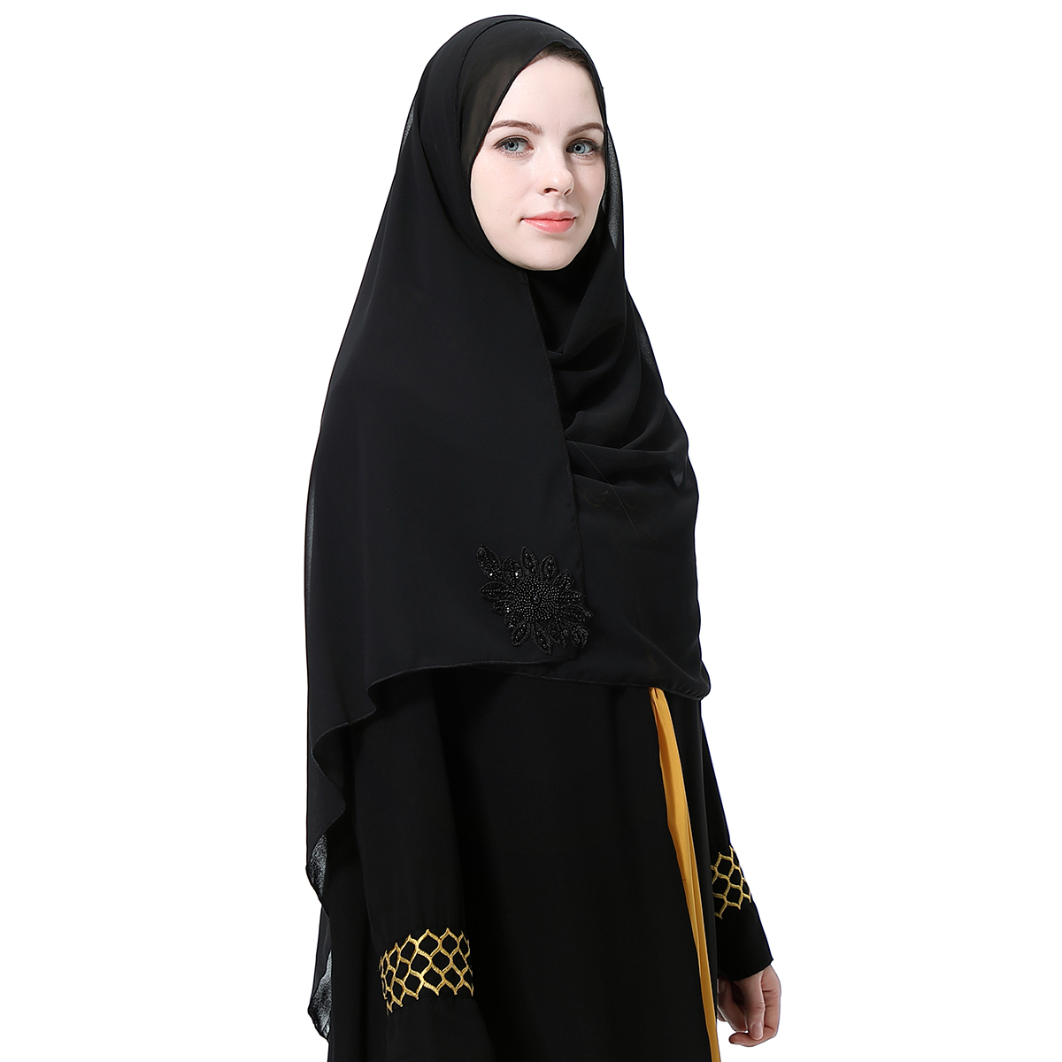Women&apos;s Islamic clothing Muslim hijab Middle East lady&apos;s hijab Muslim Arab hijab(YMD HS111)