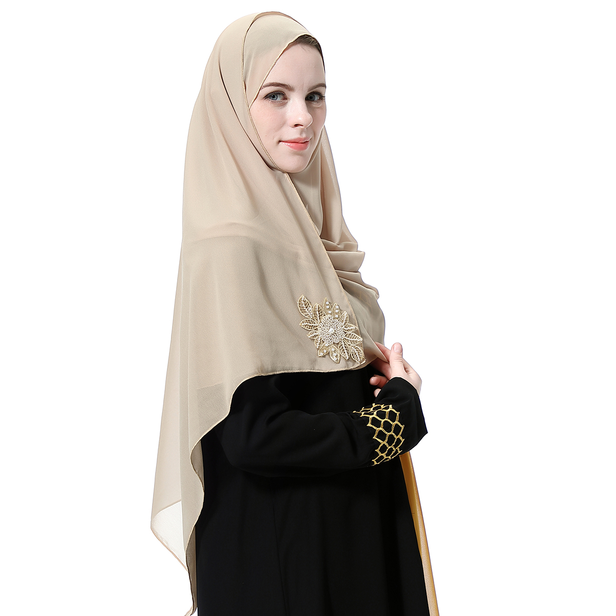 Women&apos;s Islamic clothing Muslim hijab Middle East lady&apos;s hijab Muslim Arab hijab(YMD HS111)