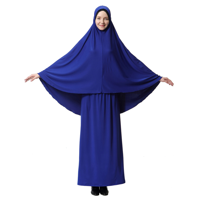 women&apos;s Islamic Abaya dress lady&apos;s A Two-piece suit of hijab and dress Arab women&apos;s gown(YMD T9001)
