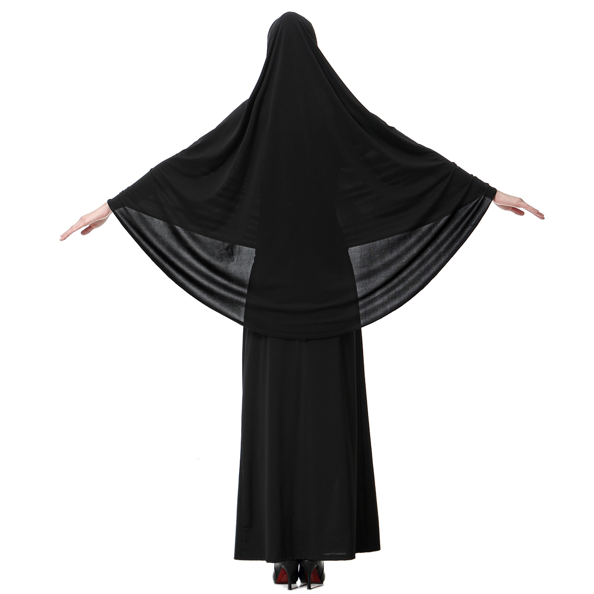 women&apos;s Islamic Abaya dress lady&apos;s A Two-piece suit of hijab and dress Arab women&apos;s gown(YMD T9001)