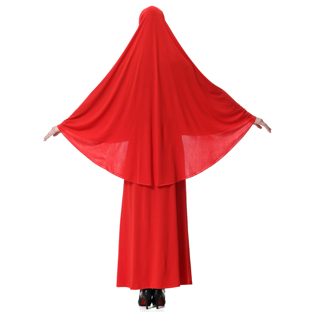 women&apos;s Islamic Abaya dress lady&apos;s A Two-piece suit of hijab and dress Arab women&apos;s gown(YMD T9001)