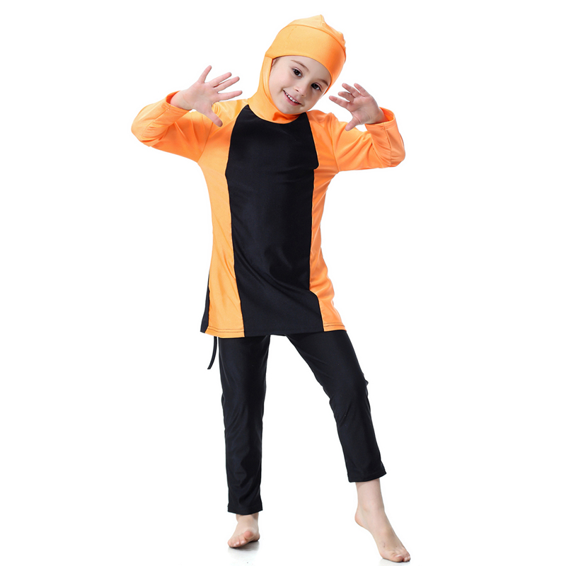 girl&apos;s Muslim swimsuit Middle East child&apos;s swimwear kid&apos;s Abaya clothing( YMD H2003)