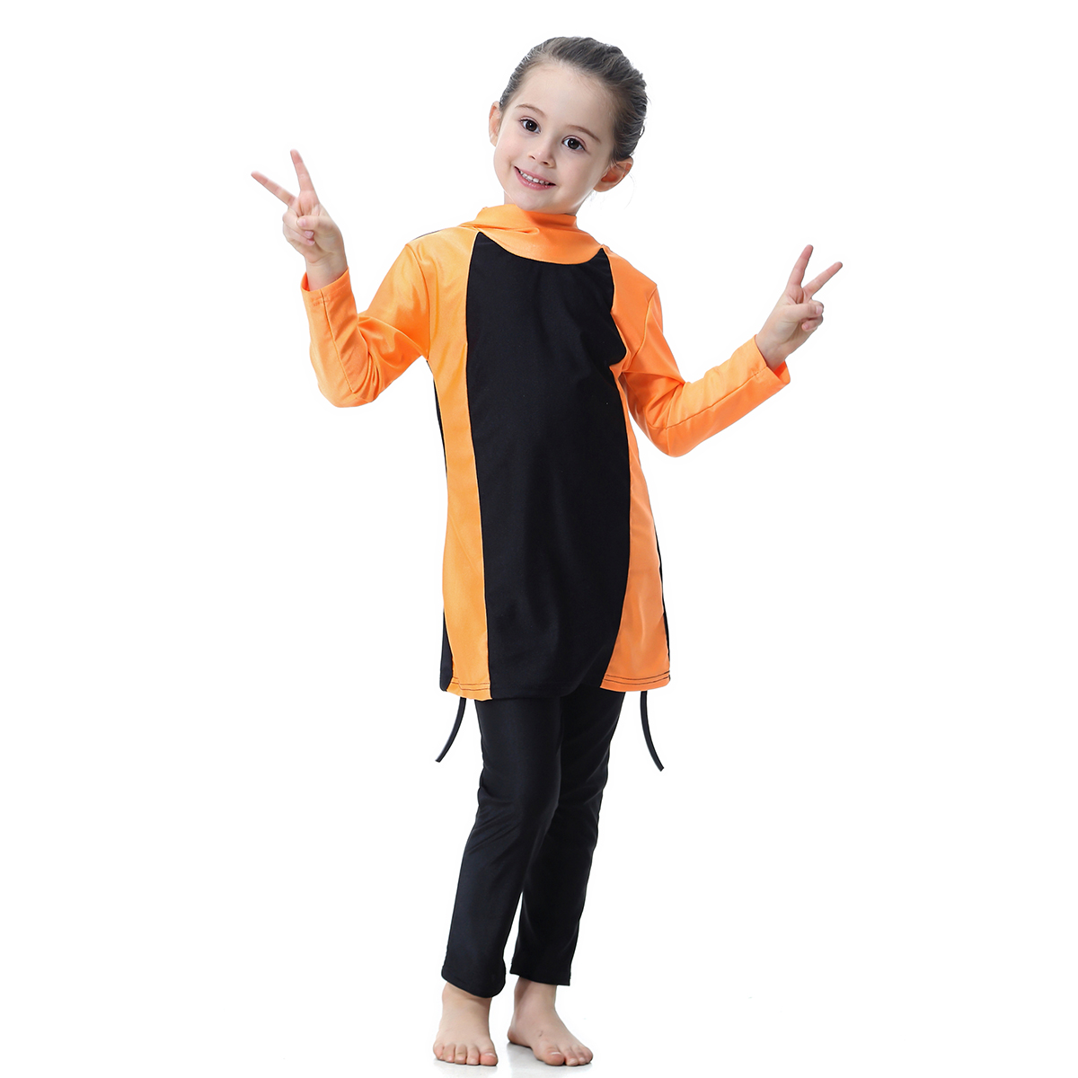 girl&apos;s Muslim swimsuit Middle East child&apos;s swimwear kid&apos;s Abaya clothing( YMD H2003)