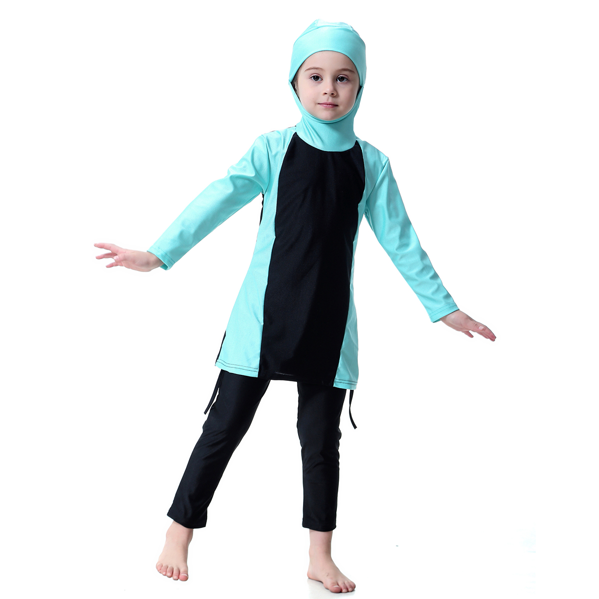 girl&apos;s Muslim swimsuit Middle East child&apos;s swimwear kid&apos;s Abaya clothing( YMD H2003)