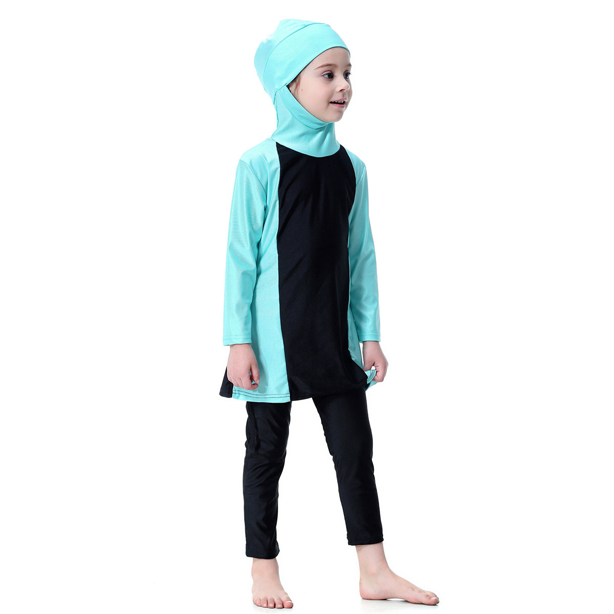 girl&apos;s Muslim swimsuit Middle East child&apos;s swimwear kid&apos;s Abaya clothing( YMD H2003)