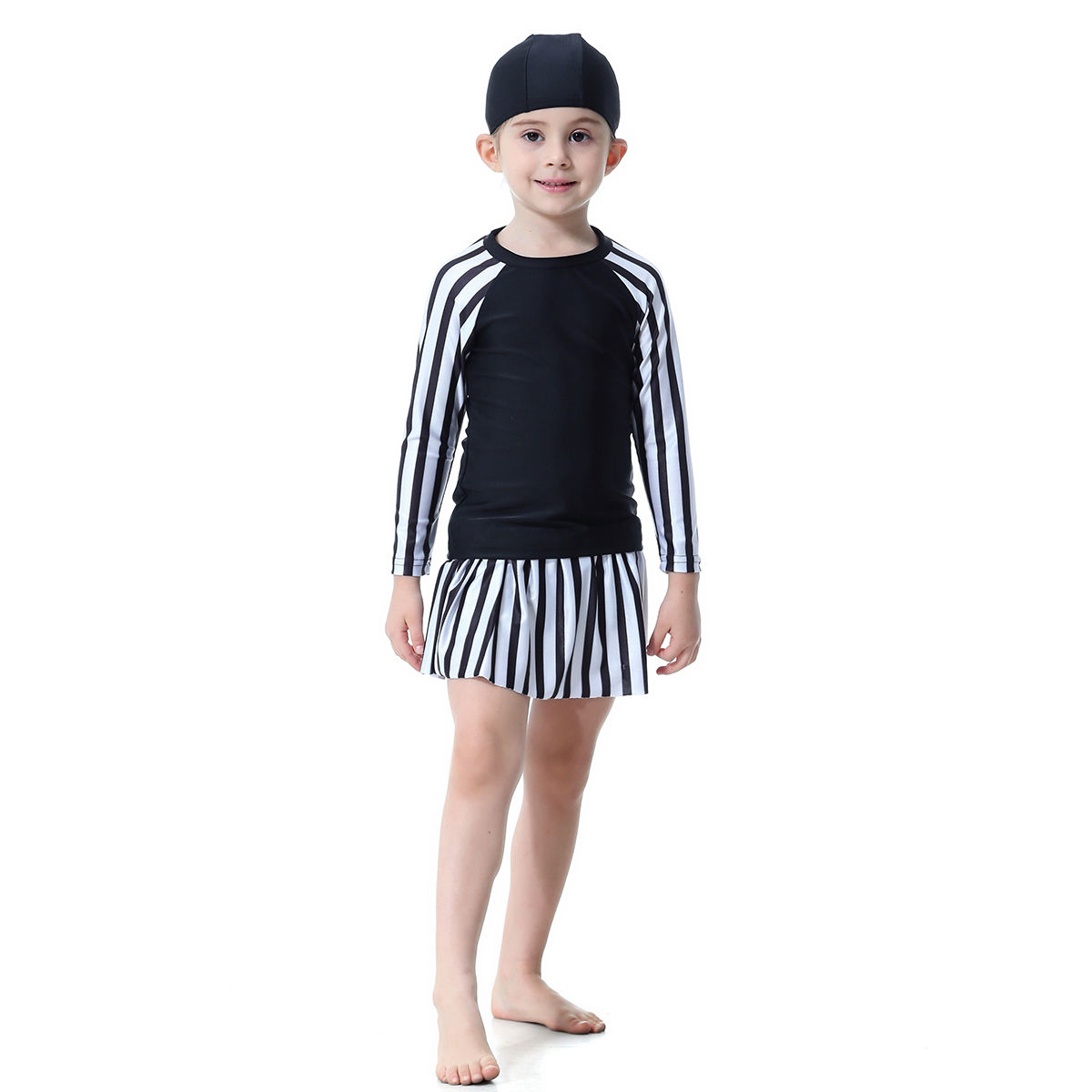 girl's Islamic Muslim swimsuit kid's Abaya clothing child's swimwear (YMD H2005)
