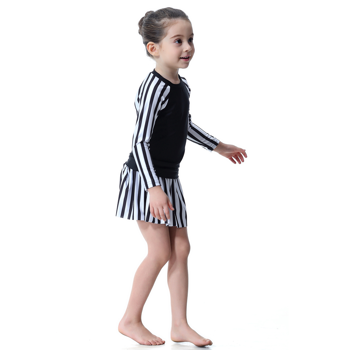 girl's Islamic Muslim swimsuit kid's Abaya clothing child's swimwear (YMD H2005)