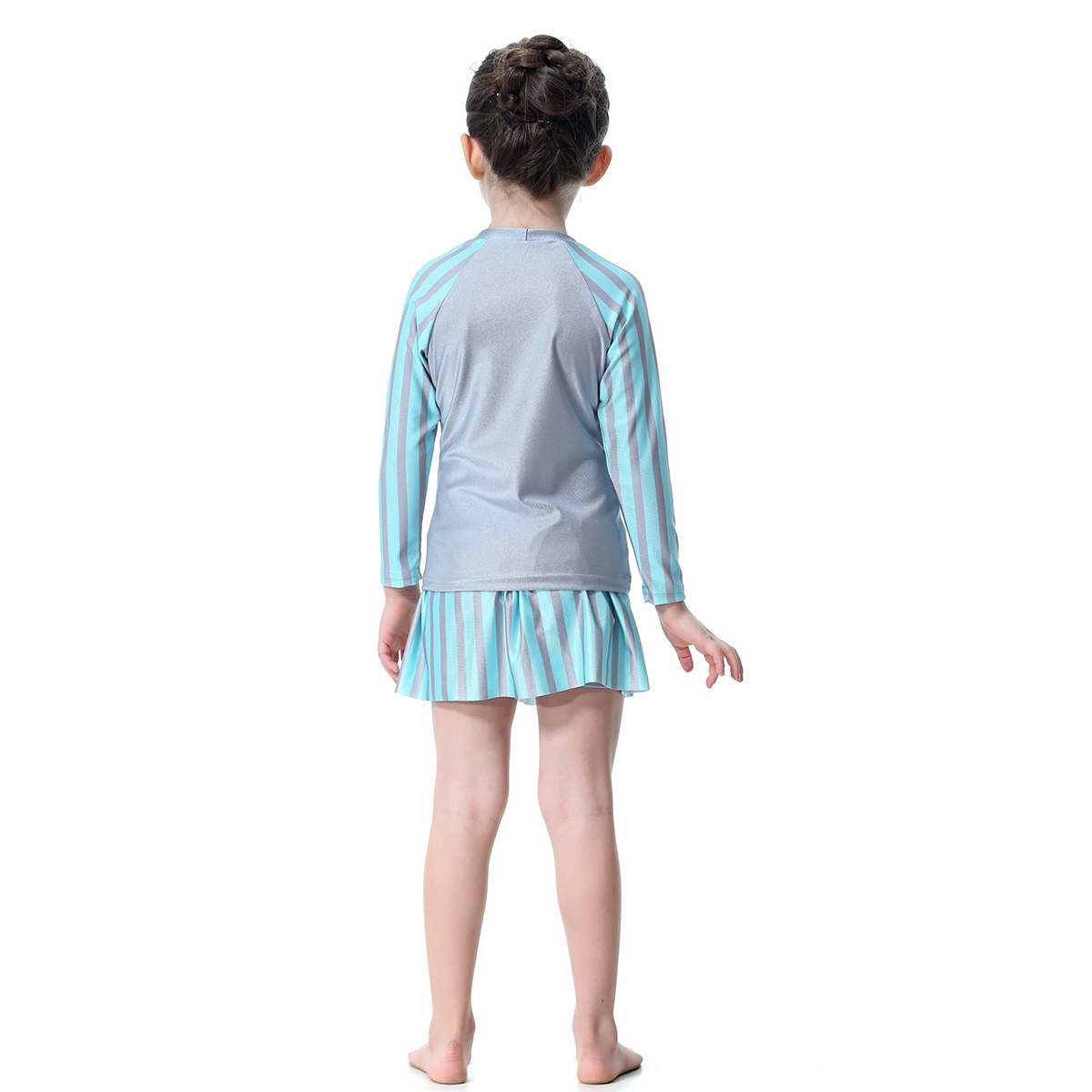 girl's Islamic Muslim swimsuit kid's Abaya clothing child's swimwear (YMD H2005)