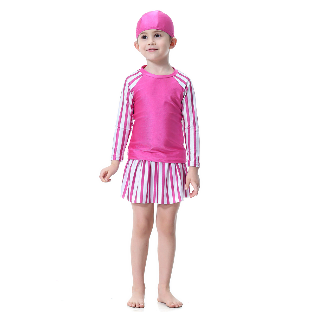 girl's Islamic Muslim swimsuit kid's Abaya clothing child's swimwear (YMD H2005)