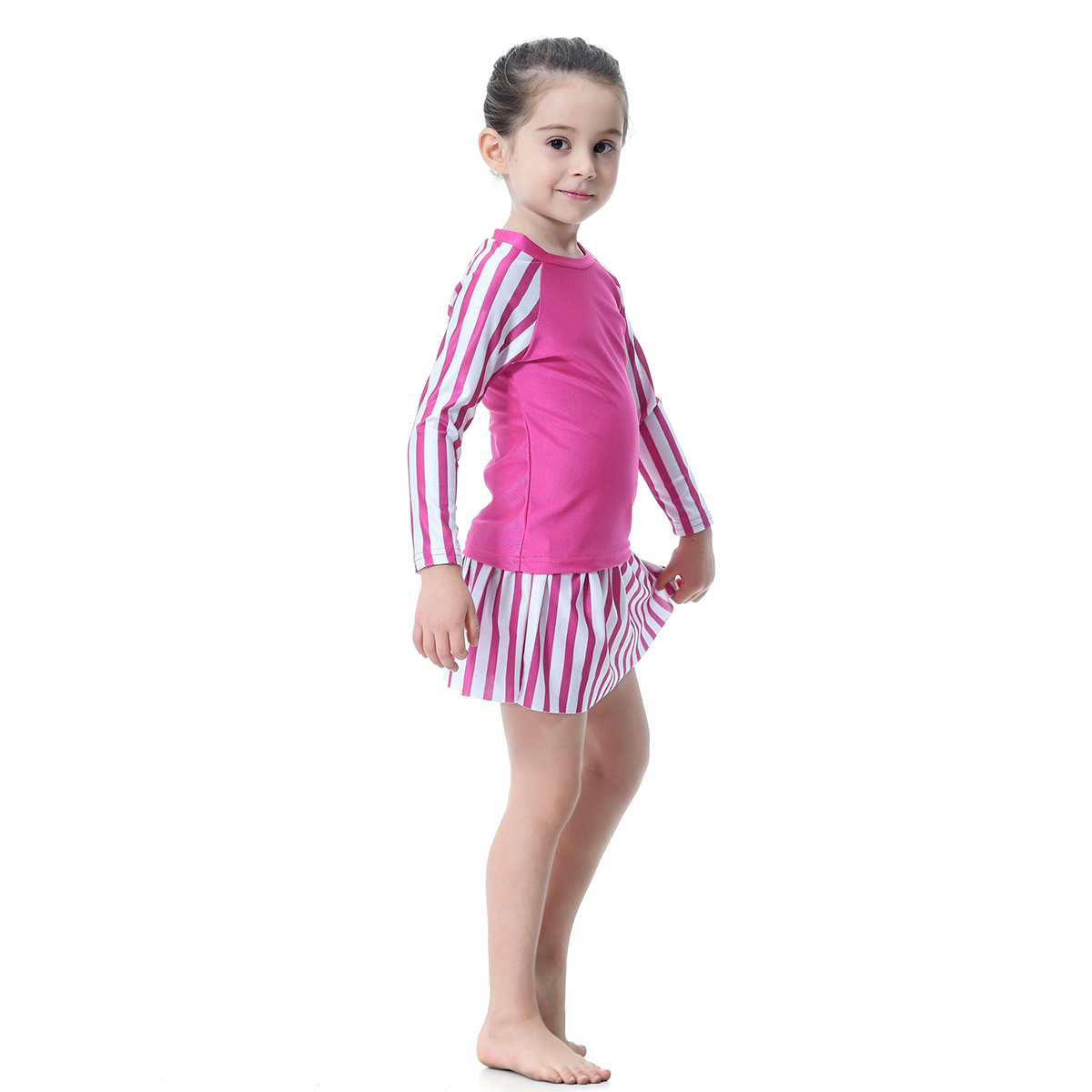 girl's Islamic Muslim swimsuit kid's Abaya clothing child's swimwear (YMD H2005)