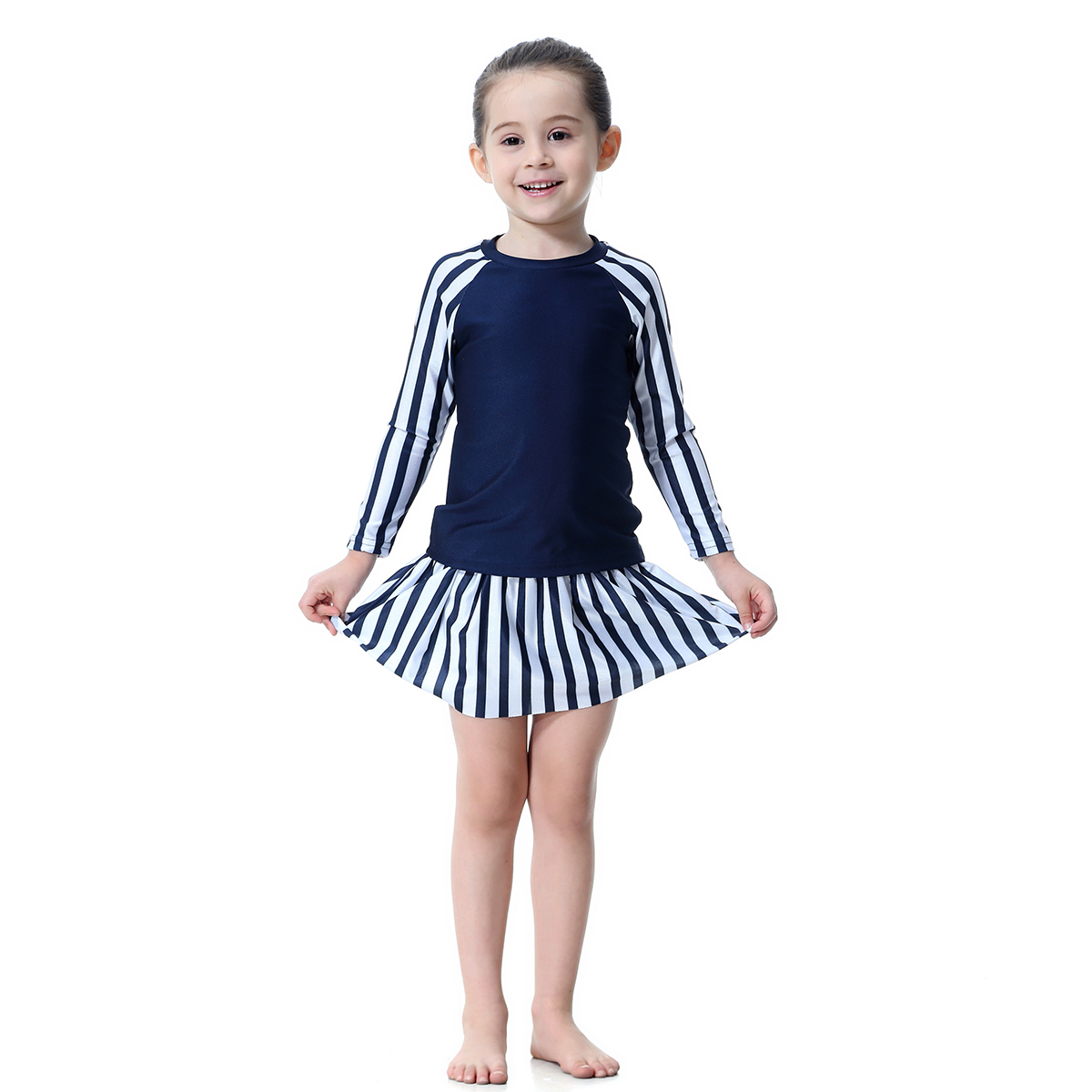 girl's Islamic Muslim swimsuit kid's Abaya clothing child's swimwear (YMD H2005)