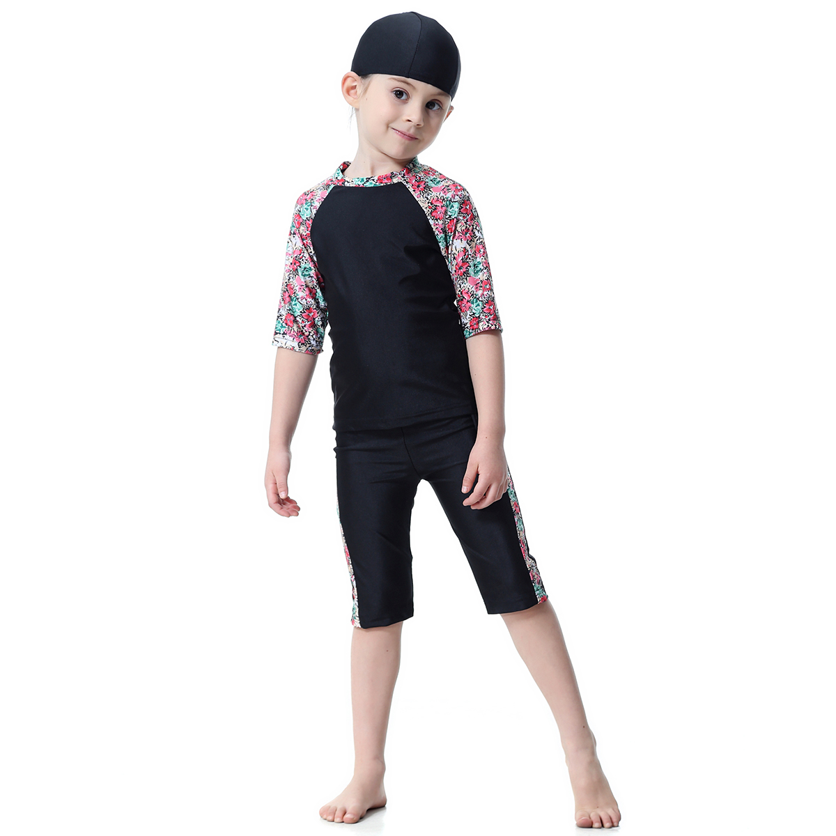 girl's Islamic Muslim swimsuit kid's Abaya clothing Middle East child's swimwear (YMD H2006)