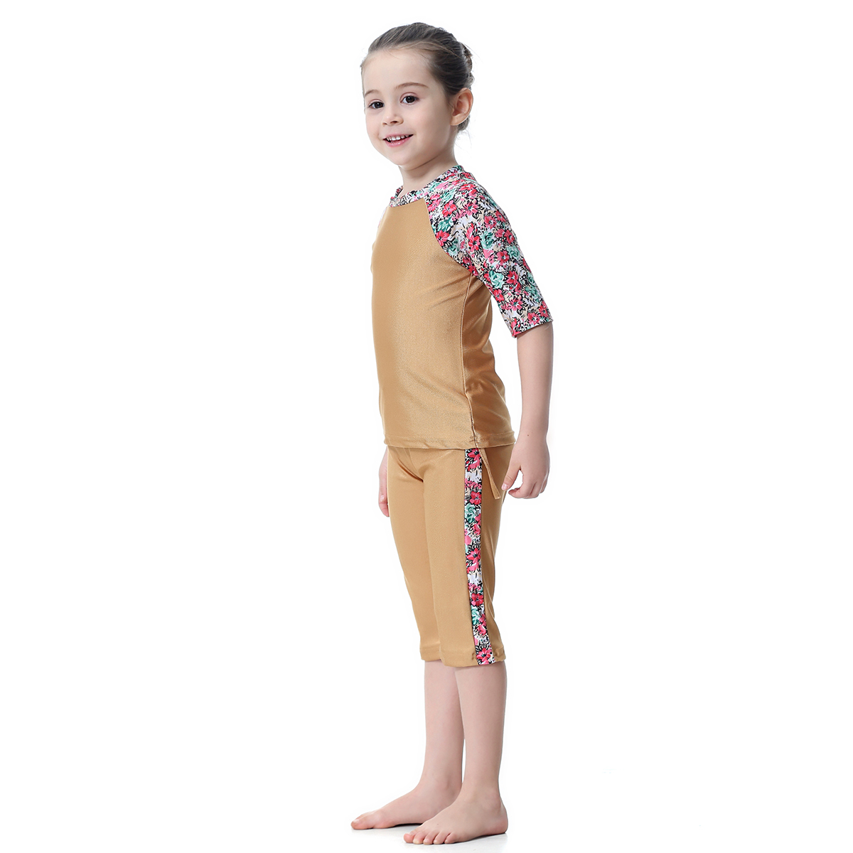 girl's Islamic Muslim swimsuit kid's Abaya clothing Middle East child's swimwear (YMD H2006)