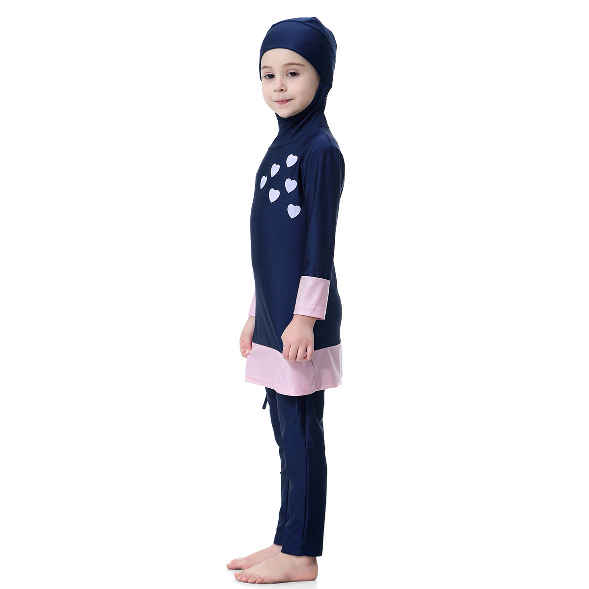 girl&apos;s Islamic Muslim swimsuit kid&apos;s Abaya clothing Middle East child&apos;s swimwear (YMD H2008)