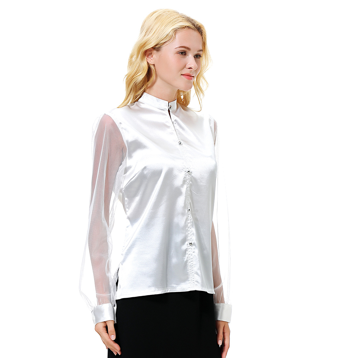 Women's work shirt lady's soft blouse girl's comfortable overshirt (YMD CS508)