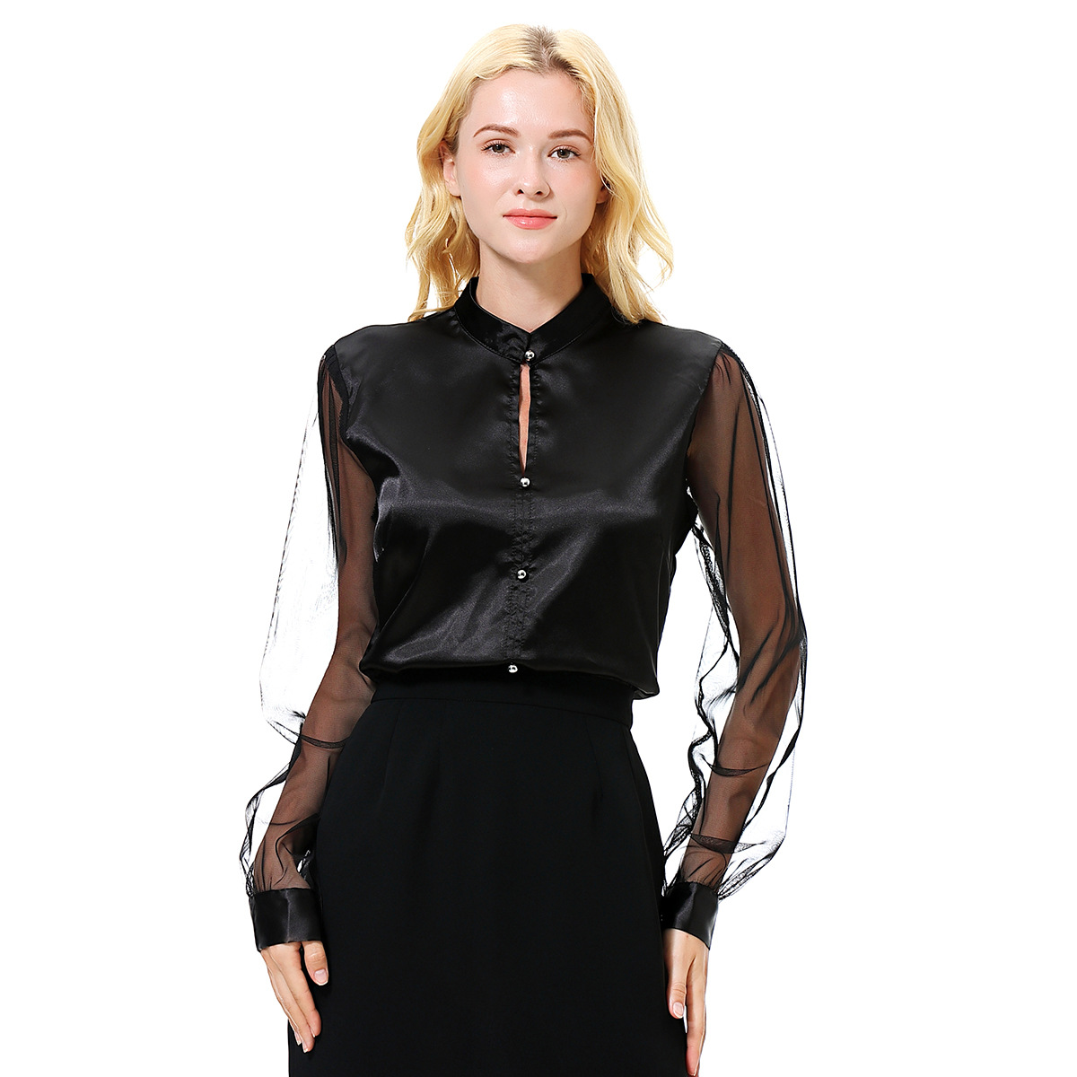 Women's work shirt lady's soft blouse girl's comfortable overshirt (YMD CS508)