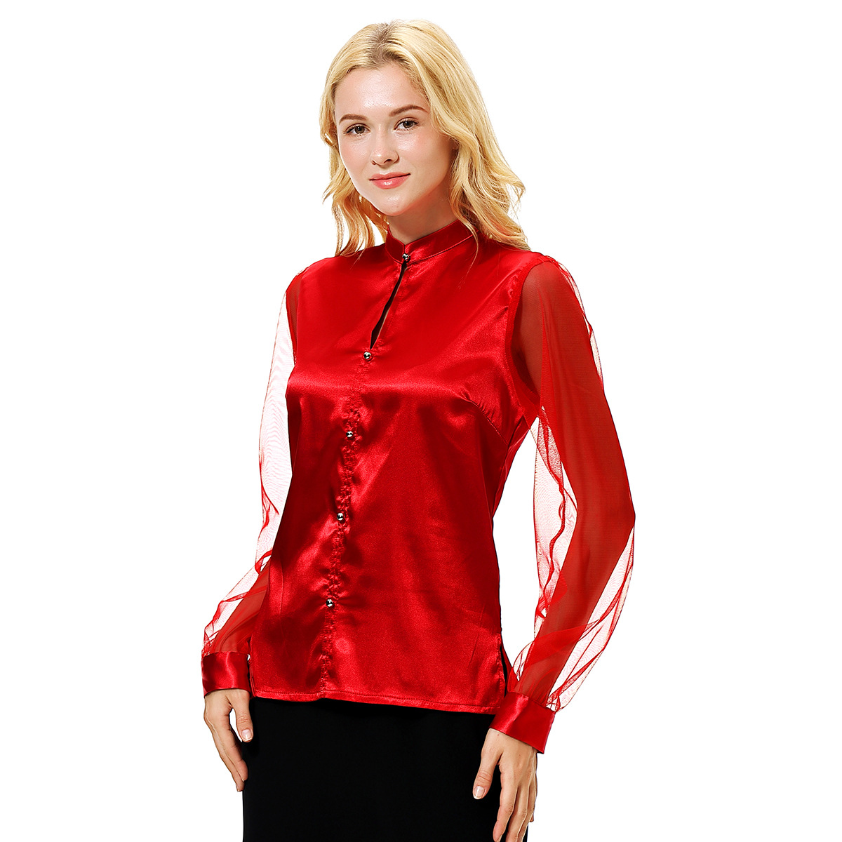 Women's work shirt lady's soft blouse girl's comfortable overshirt (YMD CS508)