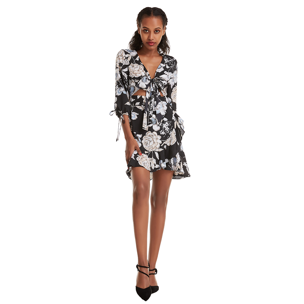 Women&apos;s fashion A one-piece skirt suit lady&apos;s summer dressing girl&apos;s nice dresses (YMD CS525)