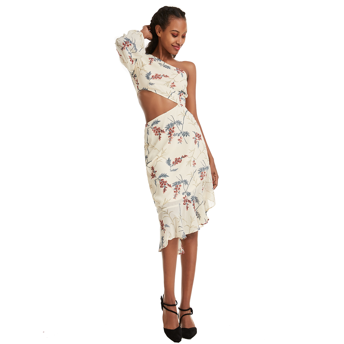 Women&apos;s fashion A one-piece skirt suit lady&apos;s summer dressing girl&apos;s nice dresses (YMD CS527)