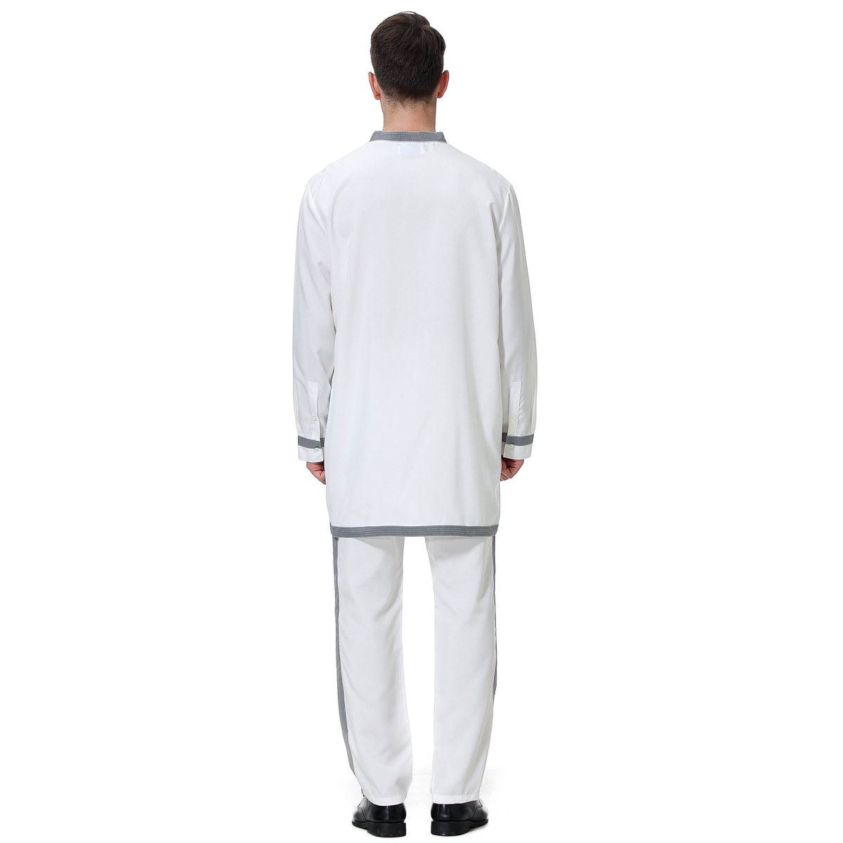 men's Islamic Muslim robe suit men's galabia coordinates Muslim Arab men's two-piece suit(YMD TH812)