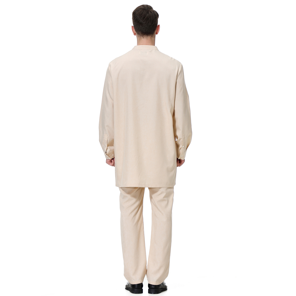 men's Islamic Muslim robe suit men's galabia coordinates Muslim Arab men's two-piece suit(YMD TH813)