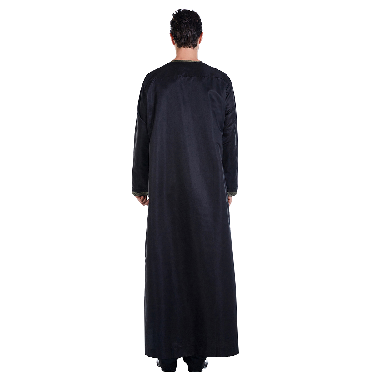 men's Islamic long shirt Muslim robe Middle East men's galabia Muslim Arab men's gown(YMD TH816)