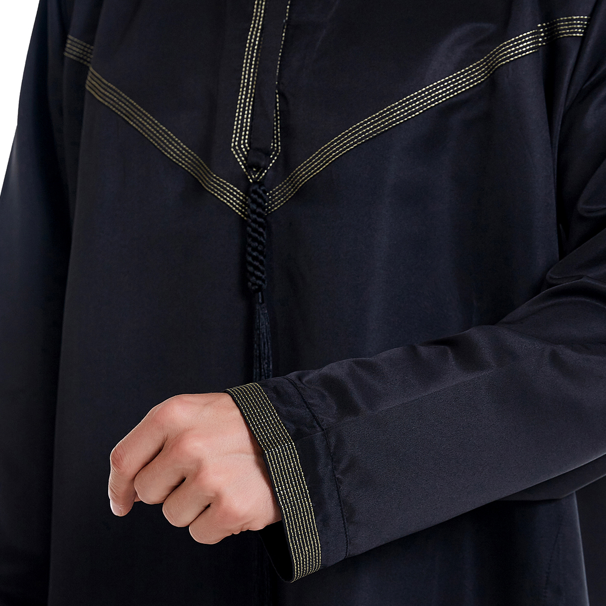 men's Islamic long shirt Muslim robe Middle East men's galabia Muslim Arab men's gown(YMD TH816)