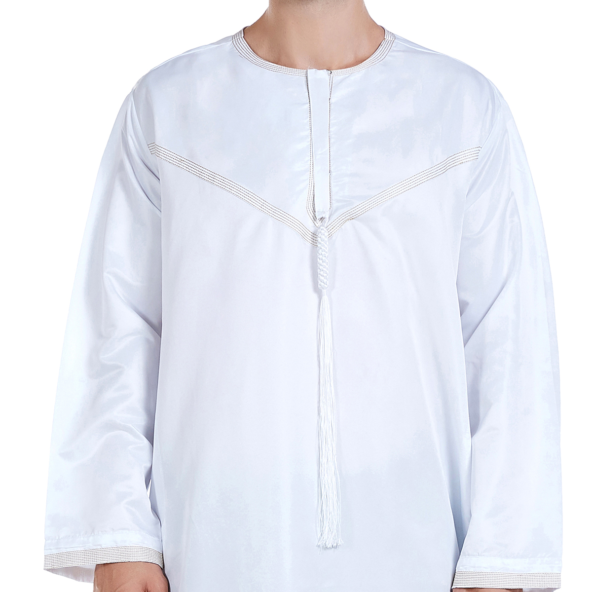 men's Islamic long shirt Muslim robe Middle East men's galabia Muslim Arab men's gown(YMD TH816)