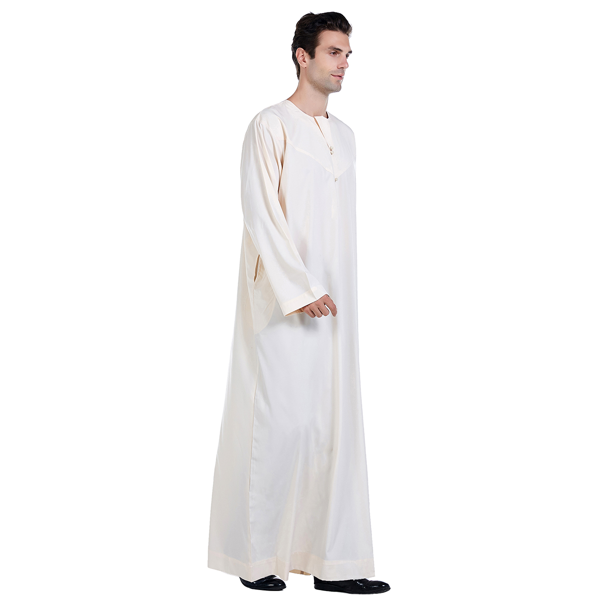 men's Islamic long shirt Muslim robe Middle East men's galabia Muslim Arab men's gown(YMD TH817)