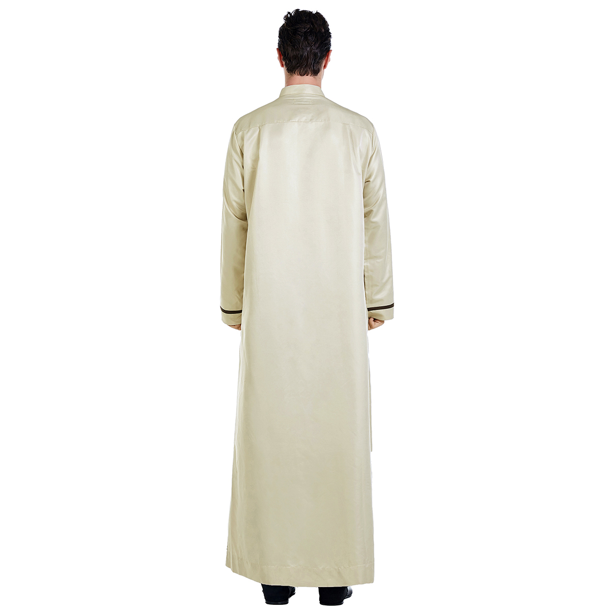 men's Islamic long shirt Muslim robe Middle East men's galabia Muslim Arab men's gown(YMD TH818)
